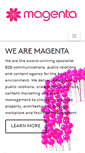 Mobile Screenshot of magentaassociates.co.uk